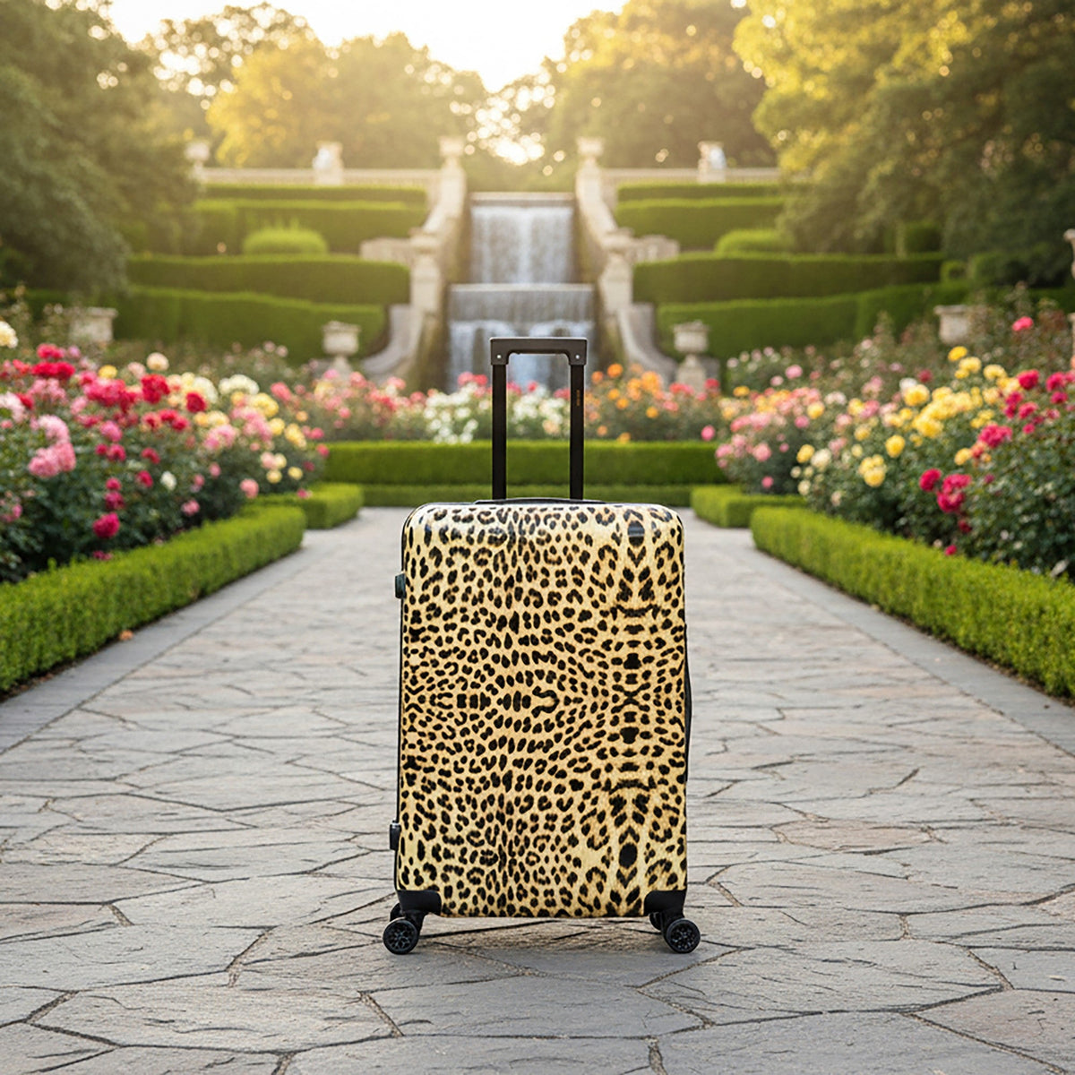 InUSA Prints 28-Inch Hardside Checked Suitcase