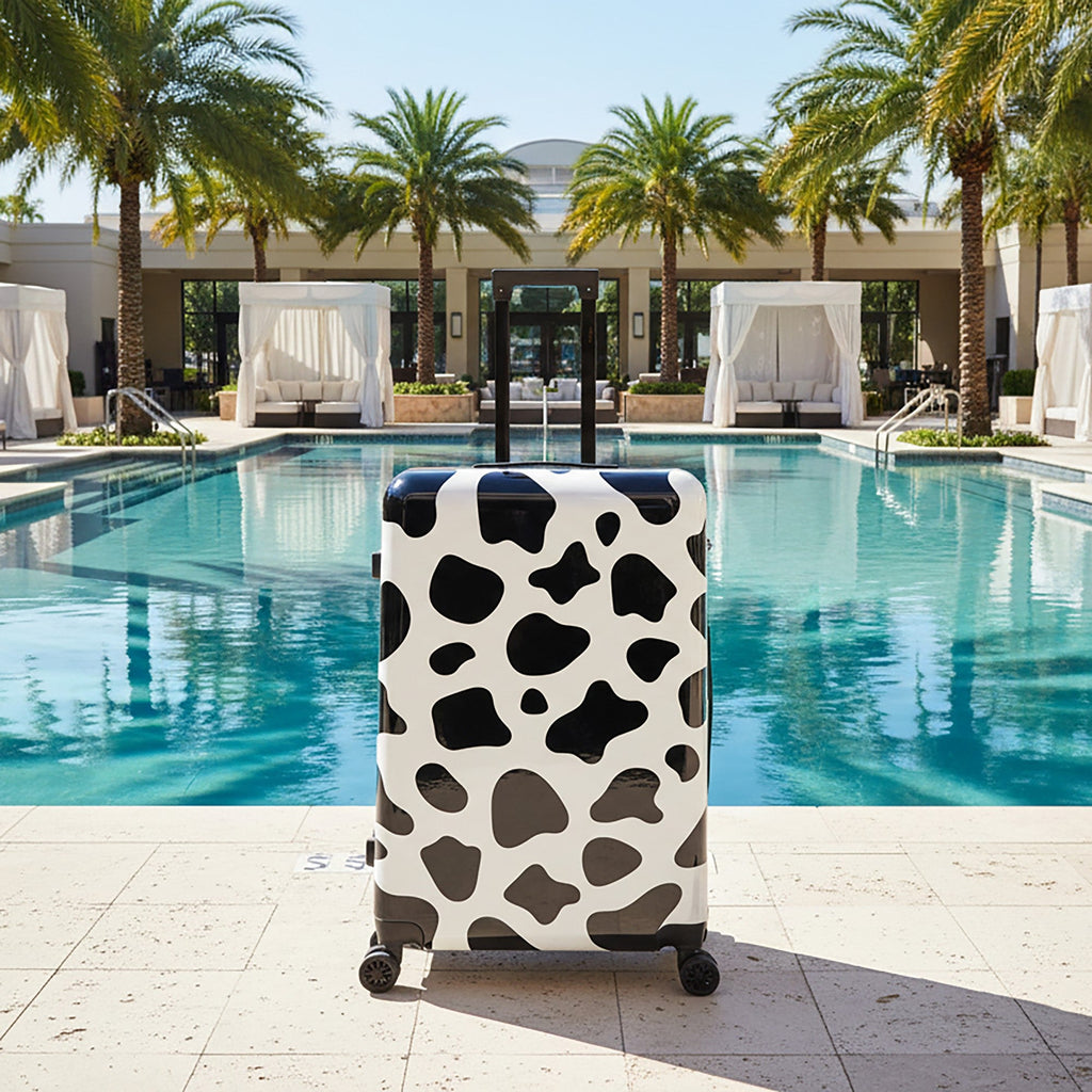 InUSA Prints 28-Inch Hardside Checked Suitcase