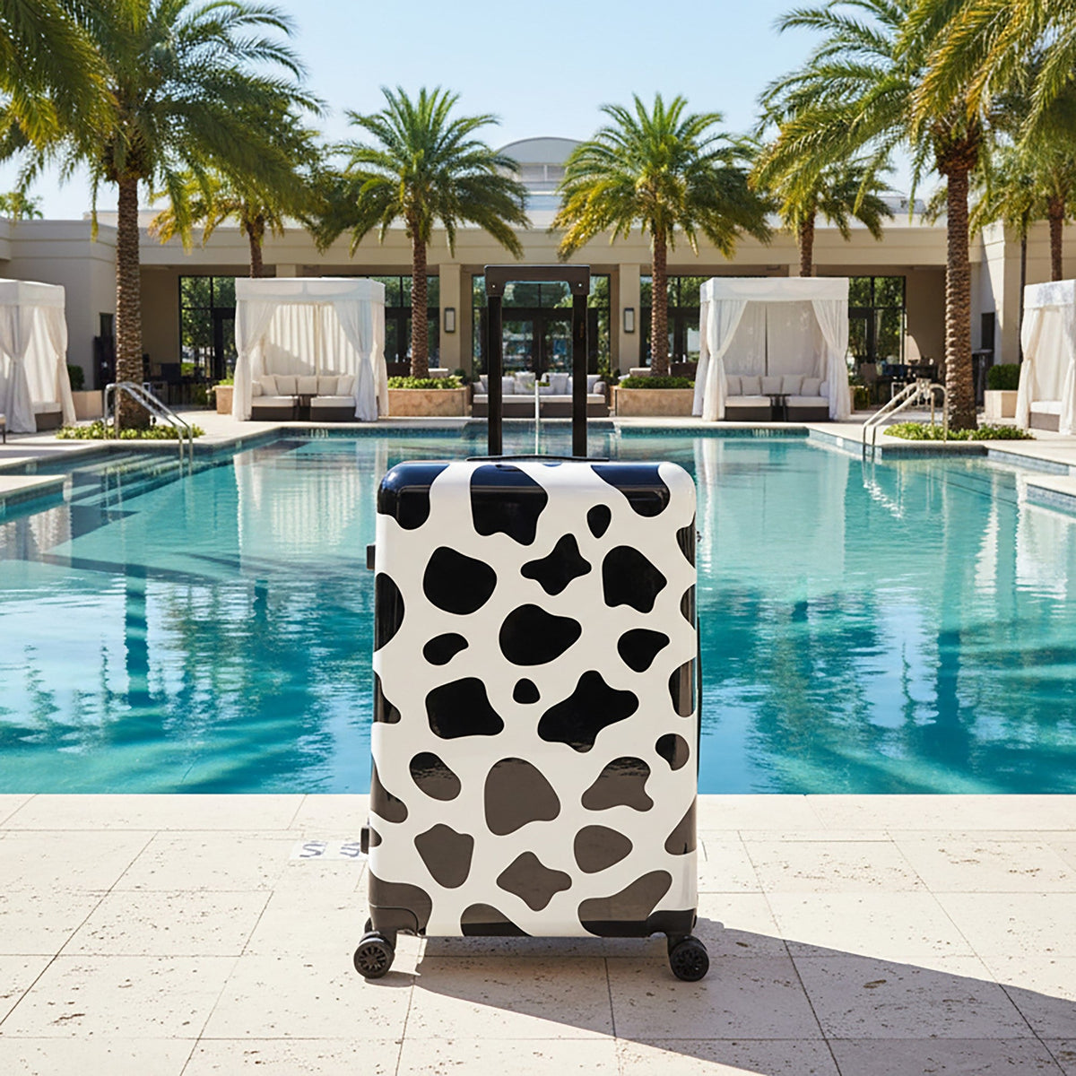 InUSA Prints 28-Inch Hardside Checked Suitcase