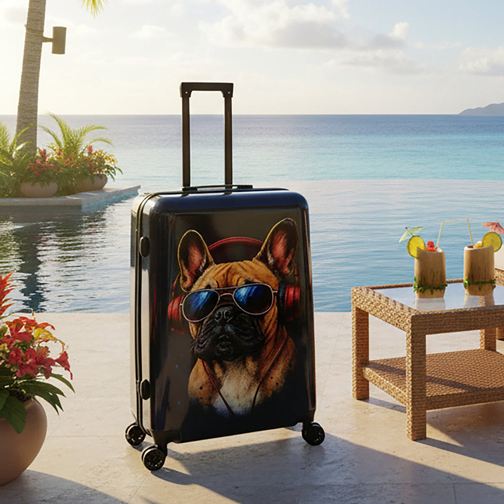 InUSA Prints 28-Inch Hardside Checked Suitcase