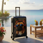 InUSA Prints 28-Inch Hardside Checked Suitcase