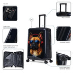 InUSA Prints 28-Inch Hardside Checked Suitcase