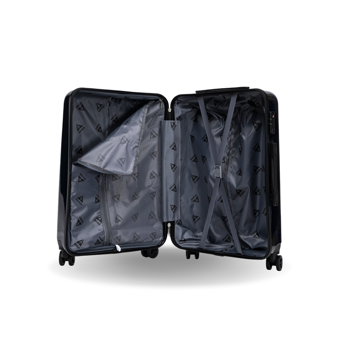 InUSA Prints 28-Inch Hardside Checked Suitcase