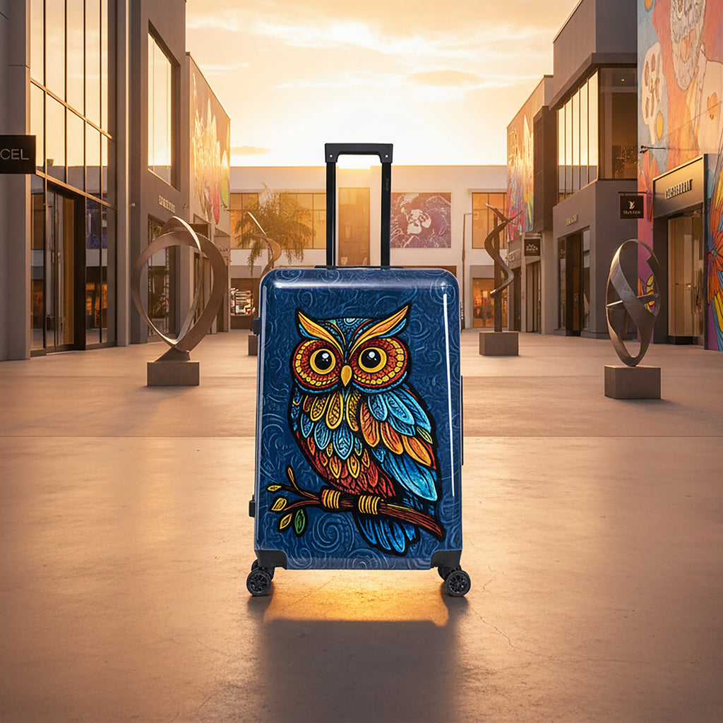 InUSA Prints 28-Inch Hardside Checked Suitcase