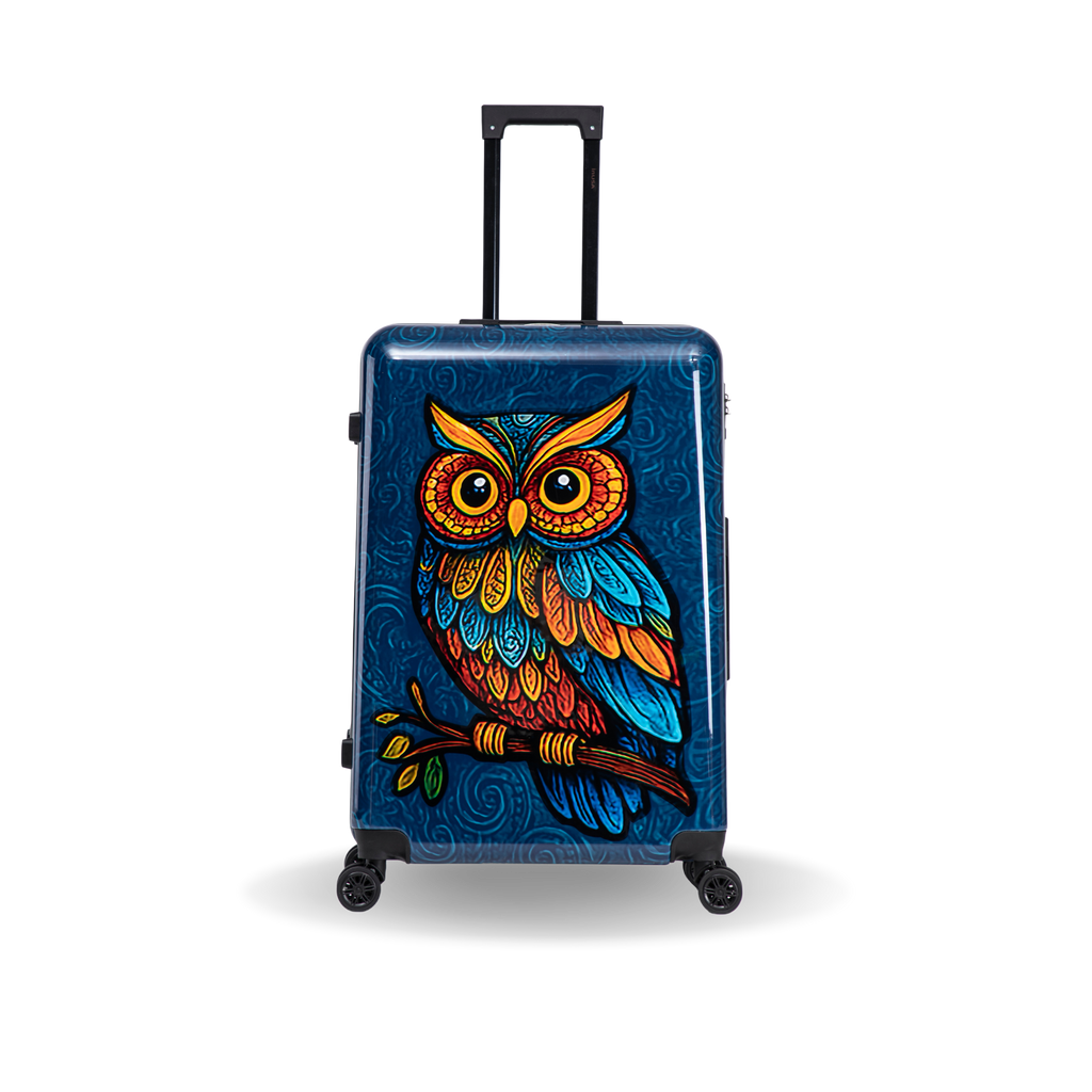 InUSA Prints 28-Inch Hardside Checked Suitcase