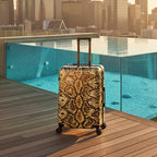 InUSA Prints 28-Inch Hardside Checked Suitcase