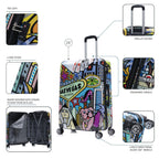 InUSA Prints 28-Inch Hardside Checked Suitcase