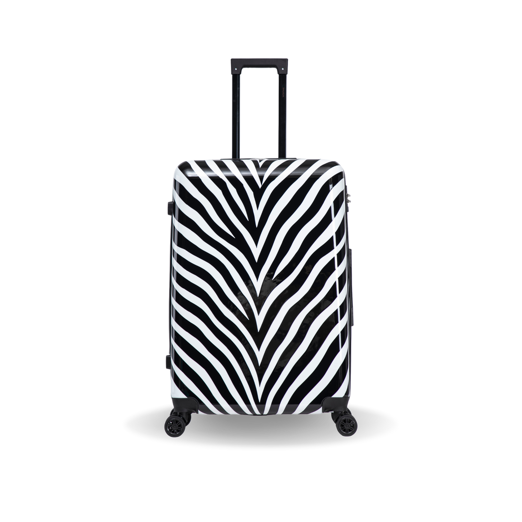 InUSA Prints 28-Inch Hardside Checked Suitcase