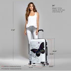 InUSA Prints 24" Hardside Spinner Checked Suitcase
