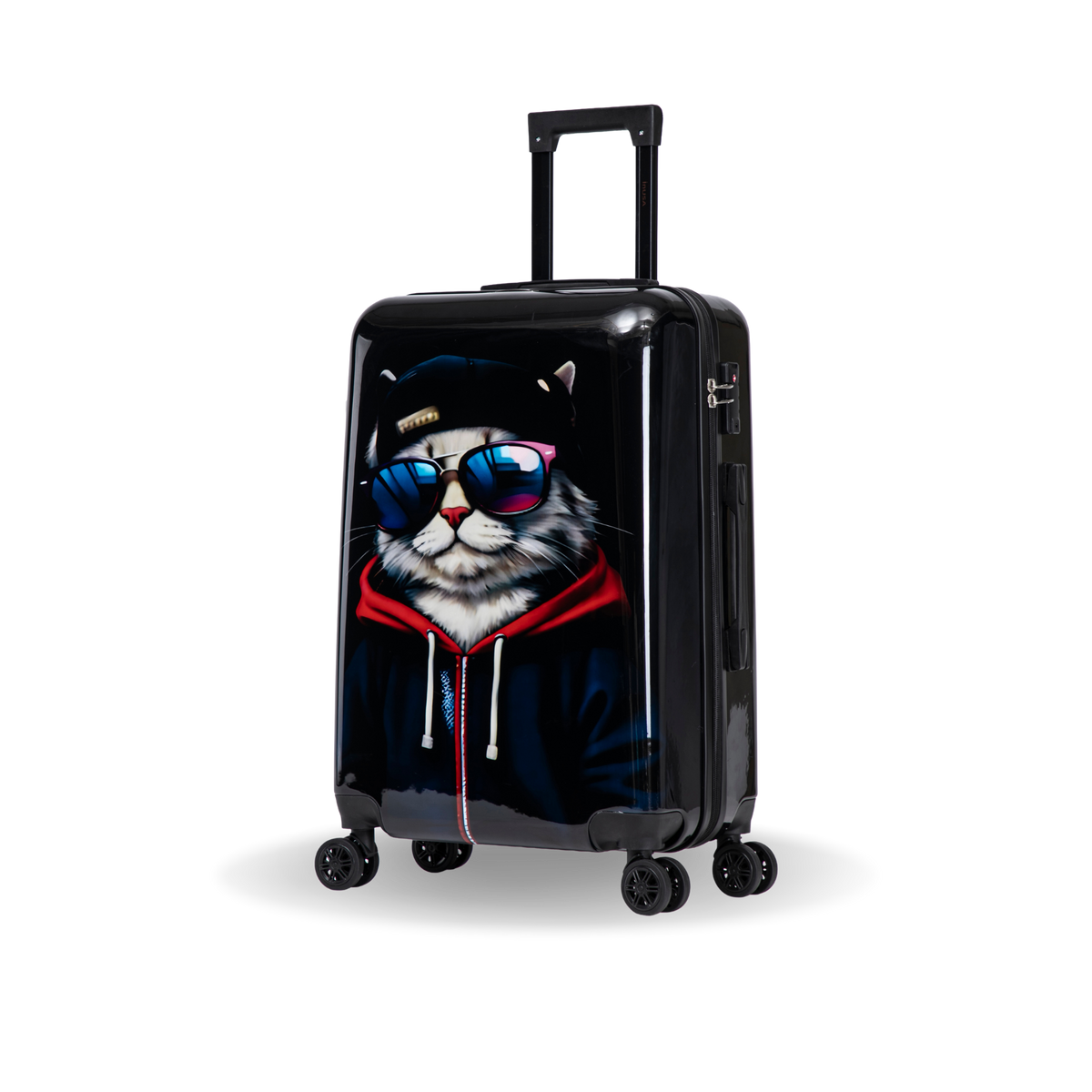 InUSA Prints 24" Hardside Spinner Checked Suitcase