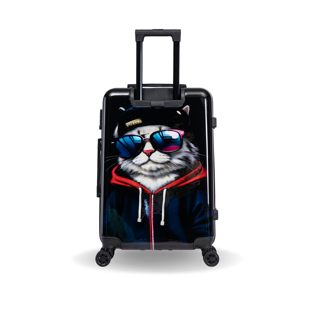 InUSA Prints 24" Hardside Spinner Checked Suitcase