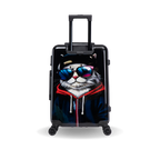 InUSA Prints 24" Hardside Spinner Checked Suitcase