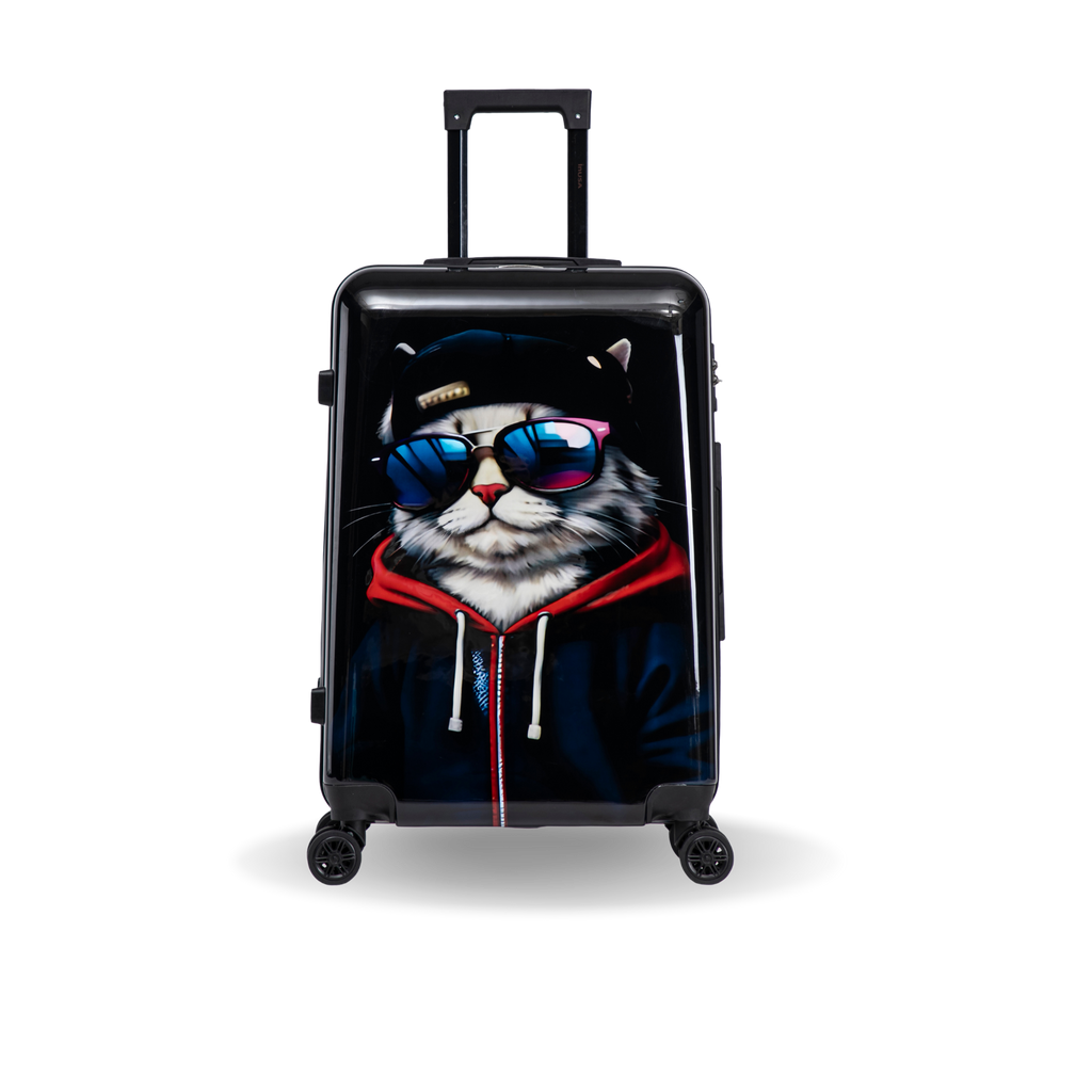 InUSA Prints 24" Hardside Spinner Checked Suitcase