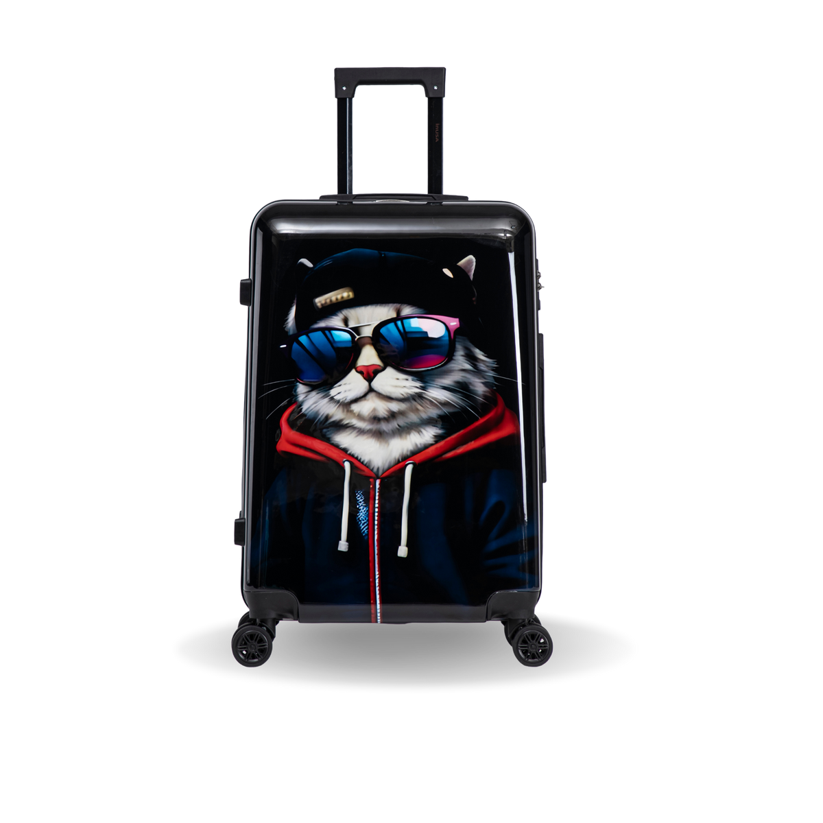 InUSA Prints 24" Hardside Spinner Checked Suitcase