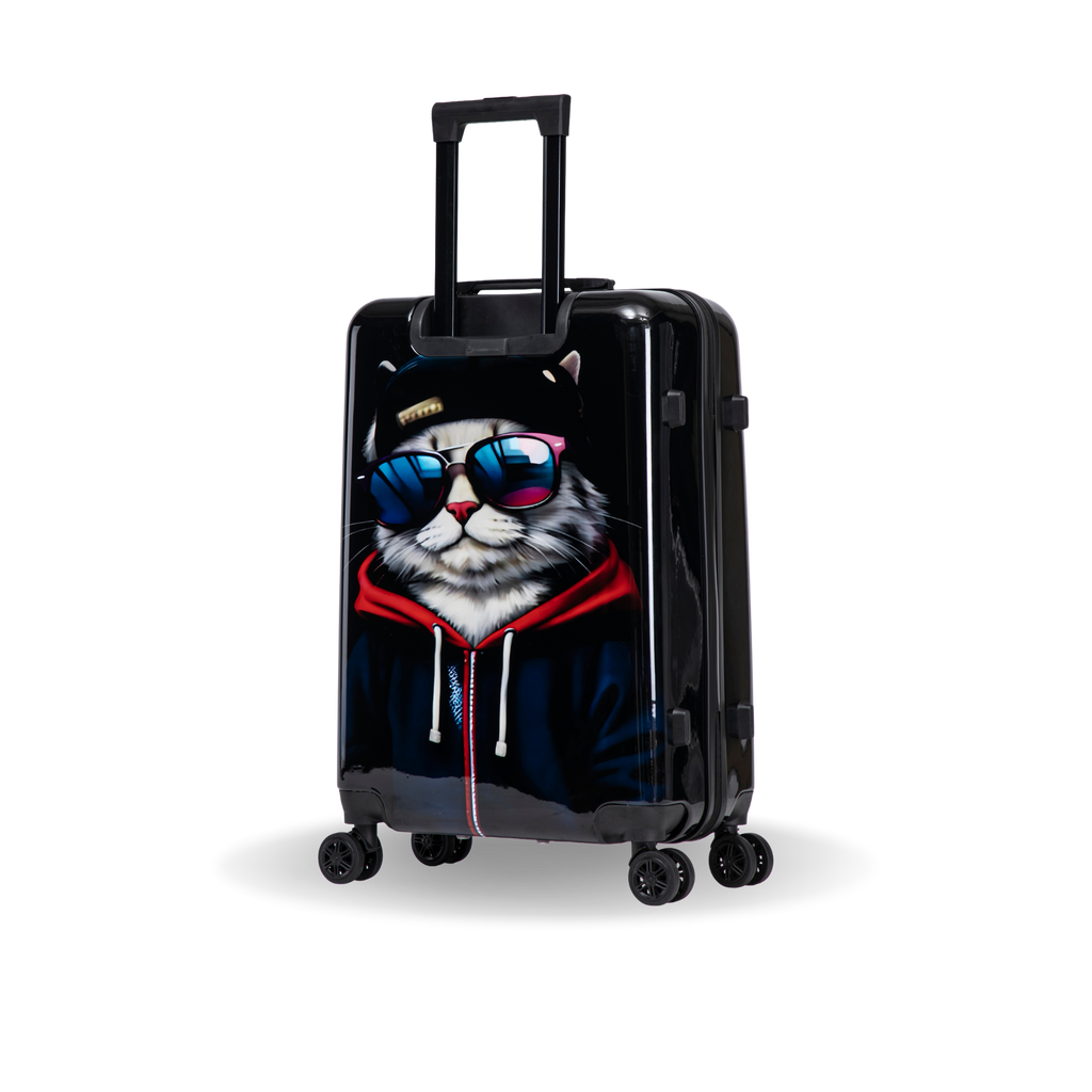 InUSA Prints 24" Hardside Spinner Checked Suitcase