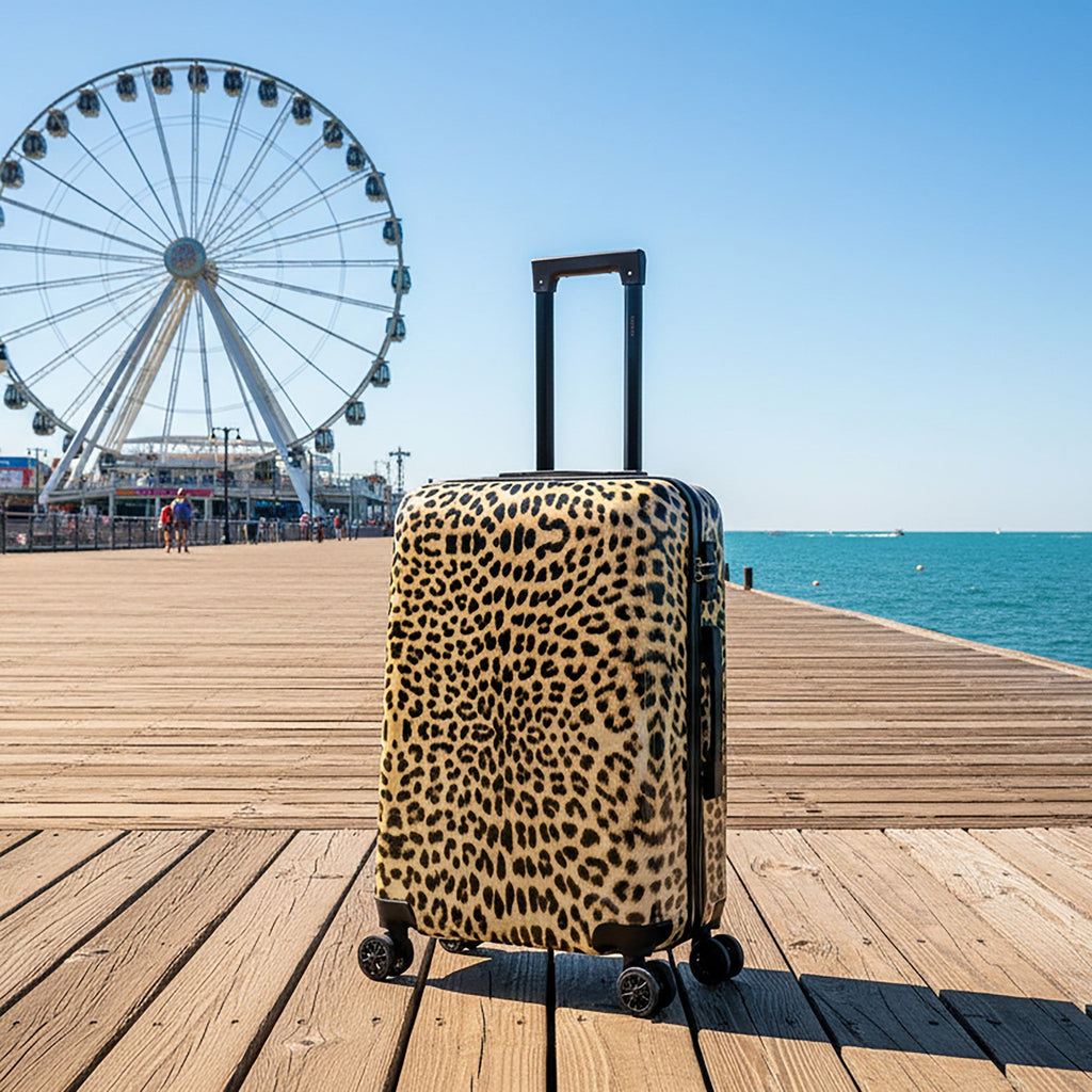InUSA Prints 24" Hardside Spinner Checked Suitcase