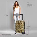 InUSA Prints 24" Hardside Spinner Checked Suitcase
