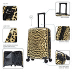 InUSA Prints 24" Hardside Spinner Checked Suitcase