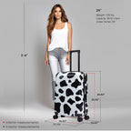 InUSA Prints 24" Hardside Spinner Checked Suitcase