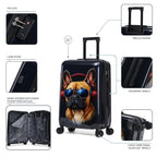 InUSA Prints 24" Hardside Spinner Checked Suitcase