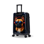 InUSA Prints 24" Hardside Spinner Checked Suitcase