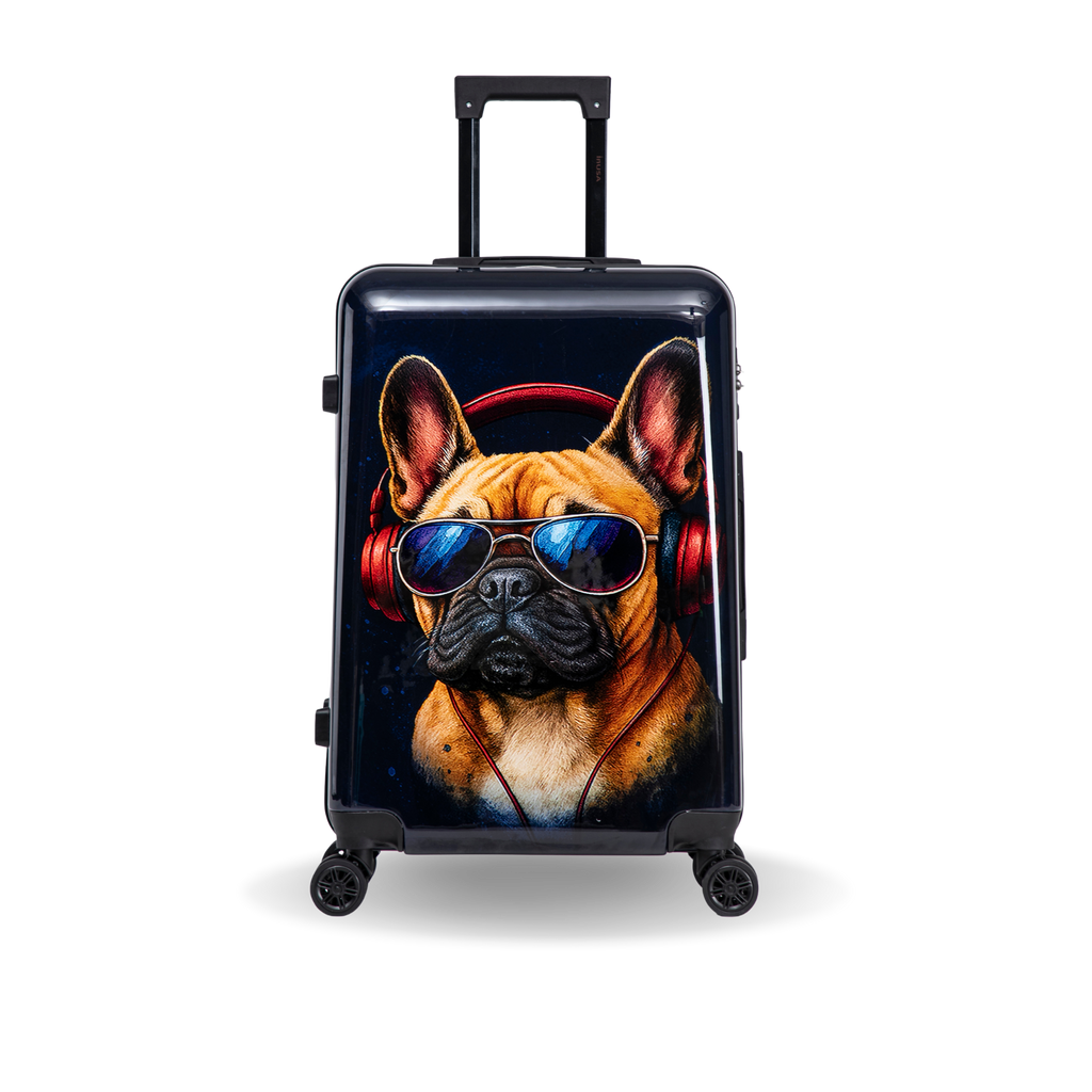 InUSA Prints 24" Hardside Spinner Checked Suitcase