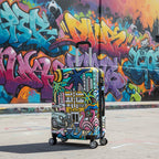 InUSA Prints 24" Hardside Spinner Checked Suitcase