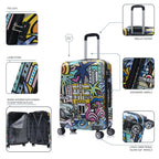 InUSA Prints 24" Hardside Spinner Checked Suitcase