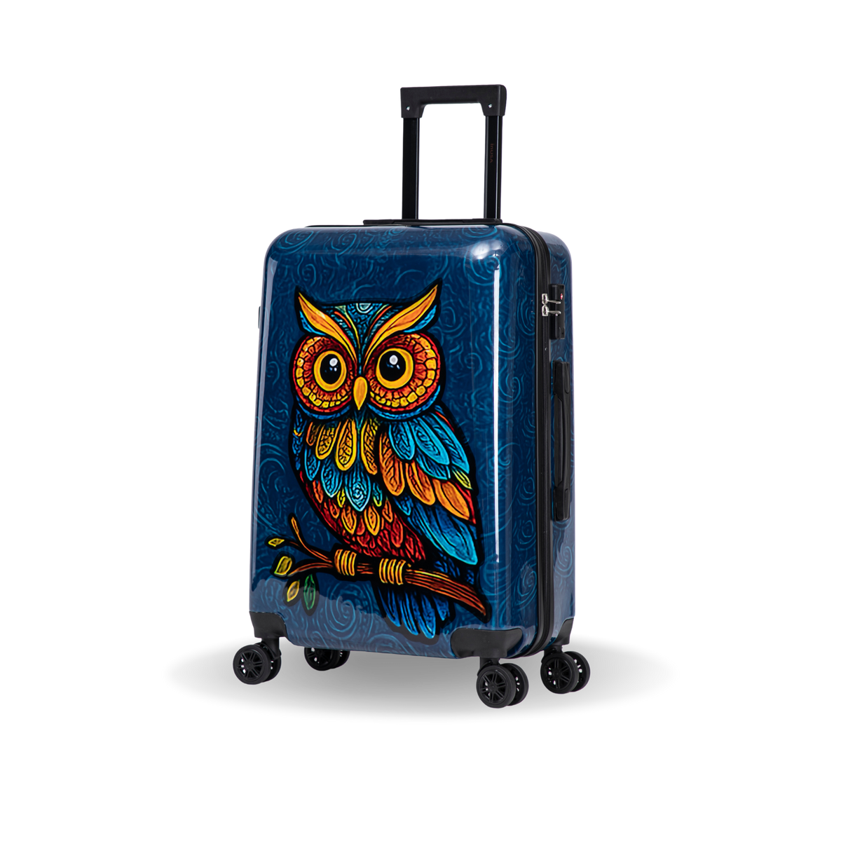 InUSA Prints 24" Hardside Spinner Checked Suitcase