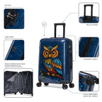 InUSA Prints 24" Hardside Spinner Checked Suitcase