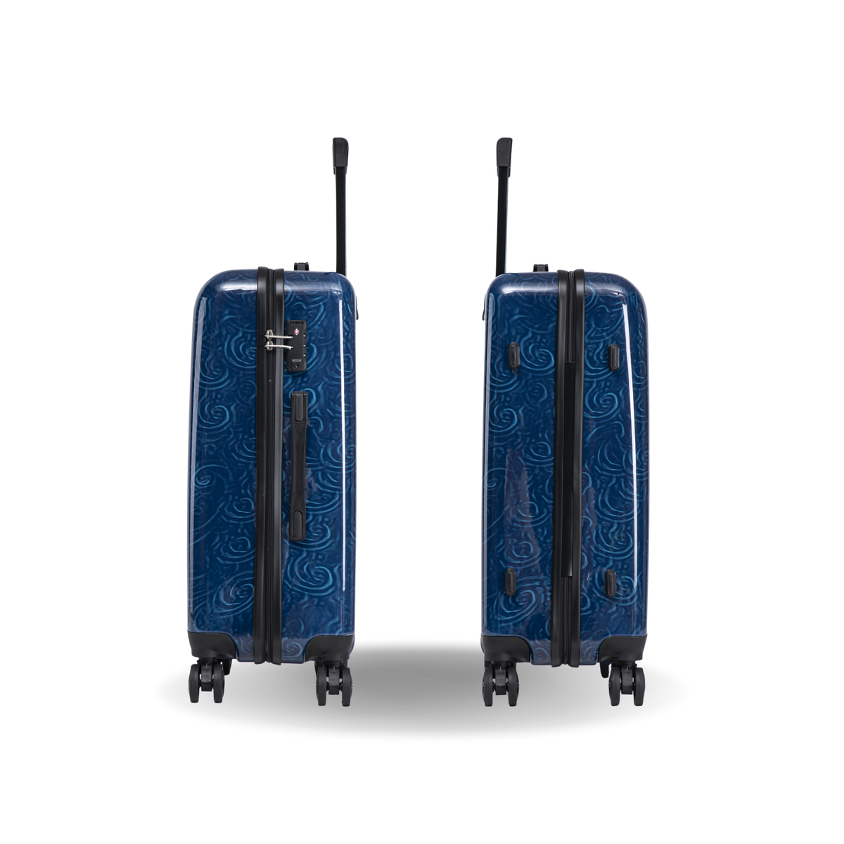 InUSA Prints 24" Hardside Spinner Checked Suitcase