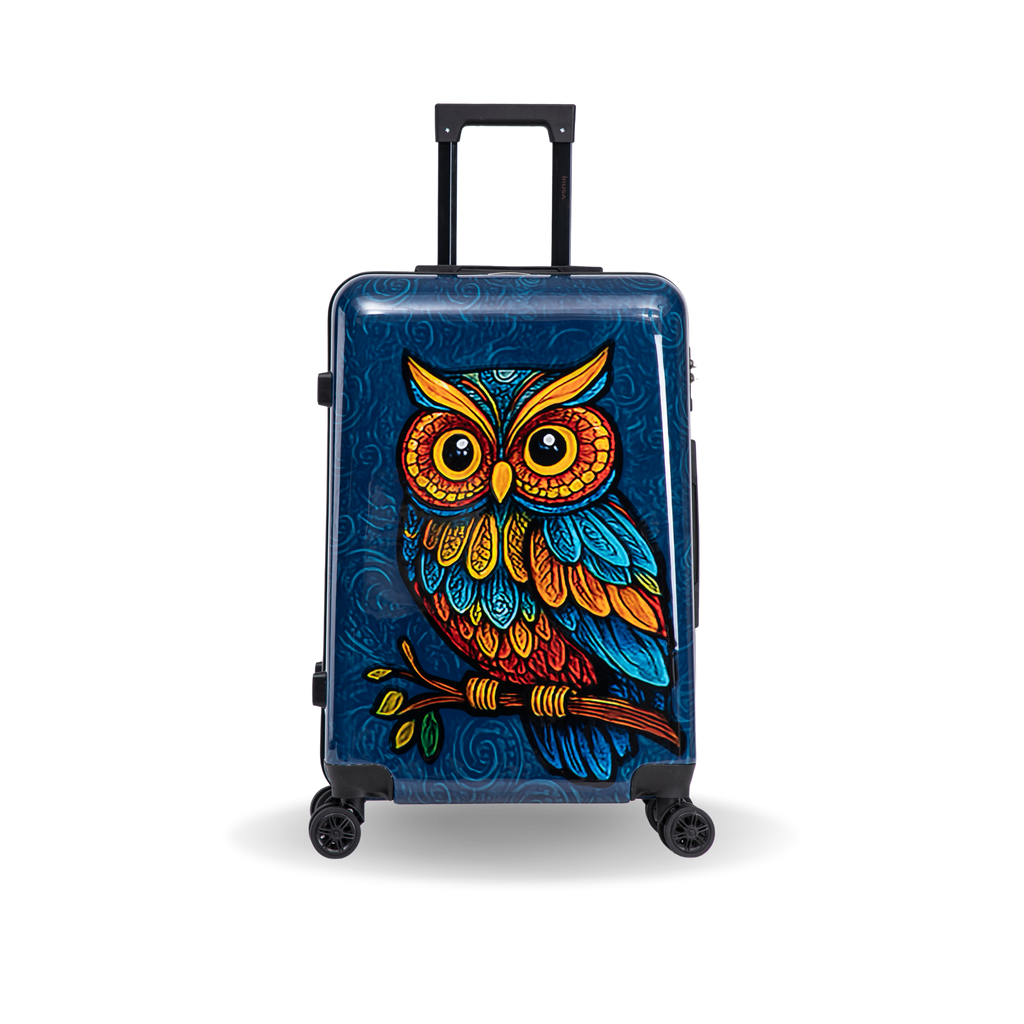 InUSA Prints 24" Hardside Spinner Checked Suitcase