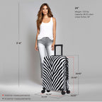 InUSA Prints 24" Hardside Spinner Checked Suitcase