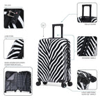 InUSA Prints 24" Hardside Spinner Checked Suitcase