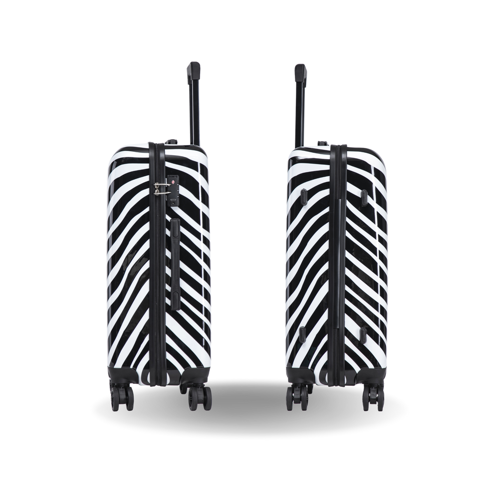 InUSA Prints 24" Hardside Spinner Checked Suitcase
