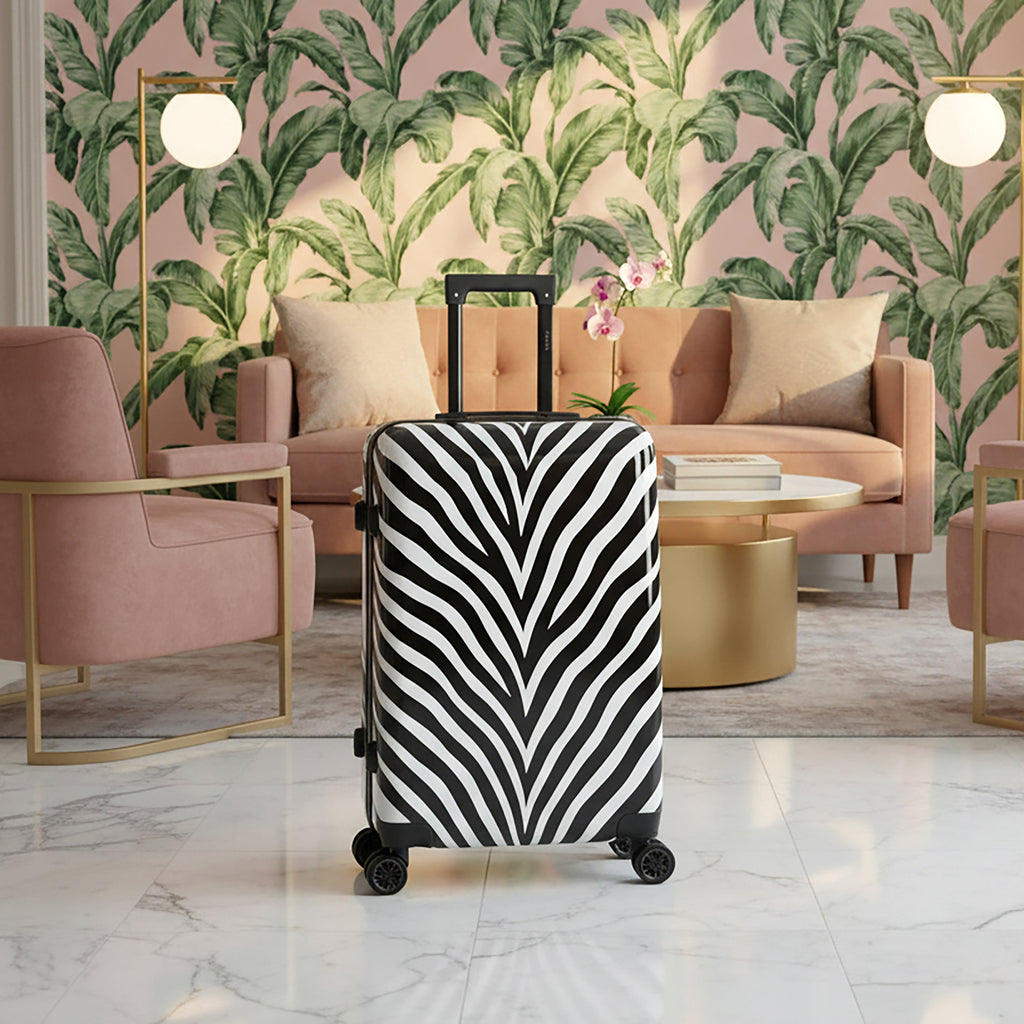 InUSA Prints 24" Hardside Spinner Checked Suitcase