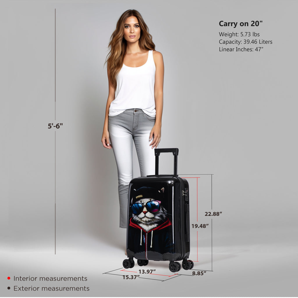 InUSA Prints Carry-On Hardside Spinner Luggage
