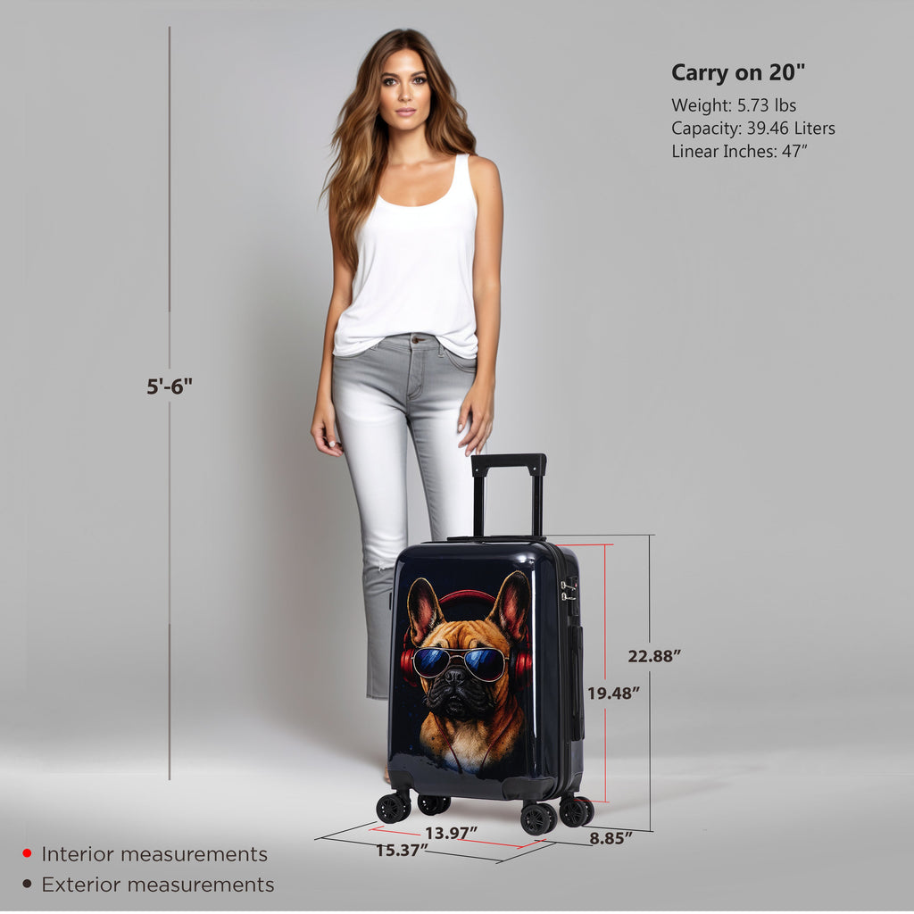 InUSA Prints Carry-On Hardside Spinner Luggage