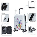 InUSA Prints Carry-On Hardside Spinner Luggage