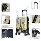 InUSA Prints Carry-On Hardside Spinner Luggage