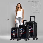 InUSA Prints 3-Piece Hardside Spinner Luggage Set