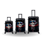 InUSA Prints 3-Piece Hardside Spinner Luggage Set