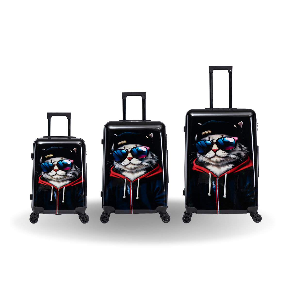 InUSA Prints 3-Piece Hardside Spinner Luggage Set