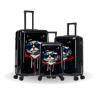 InUSA Prints 3-Piece Hardside Spinner Luggage Set