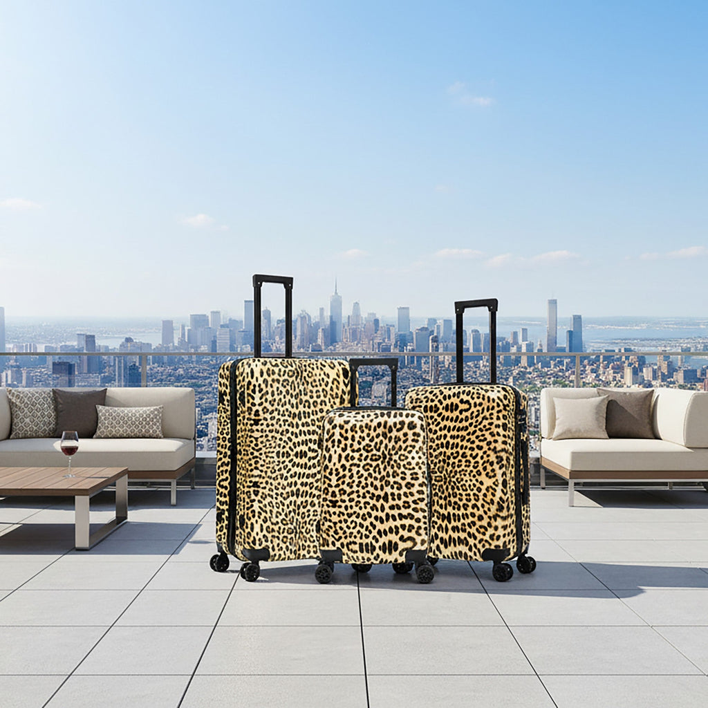 InUSA Prints 3-Piece Hardside Spinner Luggage Set