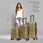 InUSA Prints 3-Piece Hardside Spinner Luggage Set