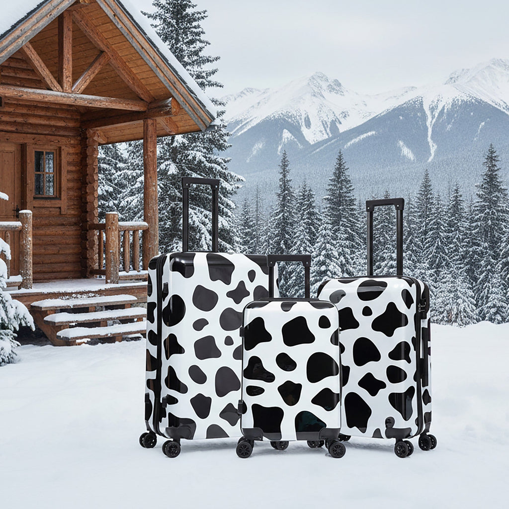 InUSA Prints 3-Piece Hardside Spinner Luggage Set