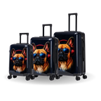InUSA Prints 3-Piece Hardside Spinner Luggage Set