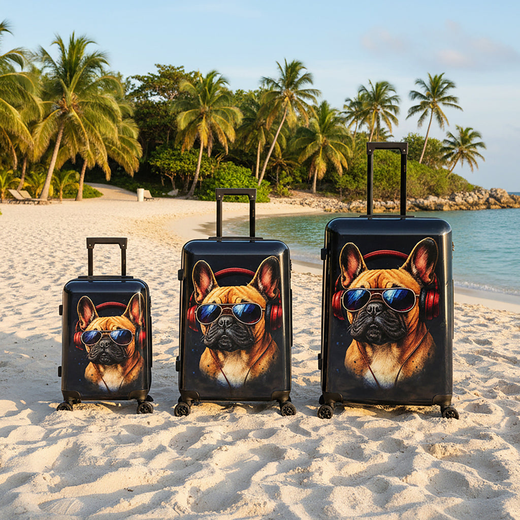 InUSA Prints 3-Piece Hardside Spinner Luggage Set