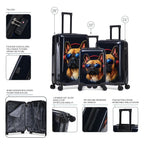 InUSA Prints 3-Piece Hardside Spinner Luggage Set